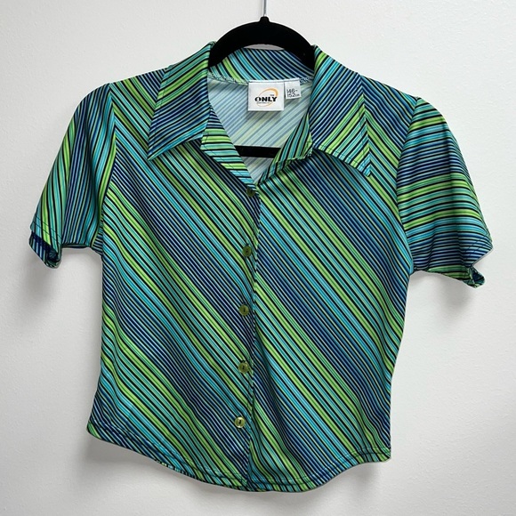 The Only Clothes Tops - Vintage Abstract Festival Disco Hippie Abstract 70’s Groovy Top
